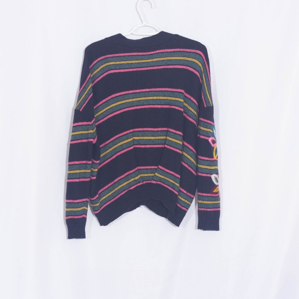 ANTHROPOLOGIE MOTH Felted Posy Cardigan Size L - Picture 7 of 12